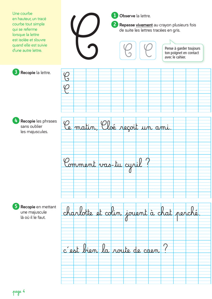 Les cahiers d'écriture CP-CE1 - Éd. 2025 - Cahier n° 3 Les majuscules