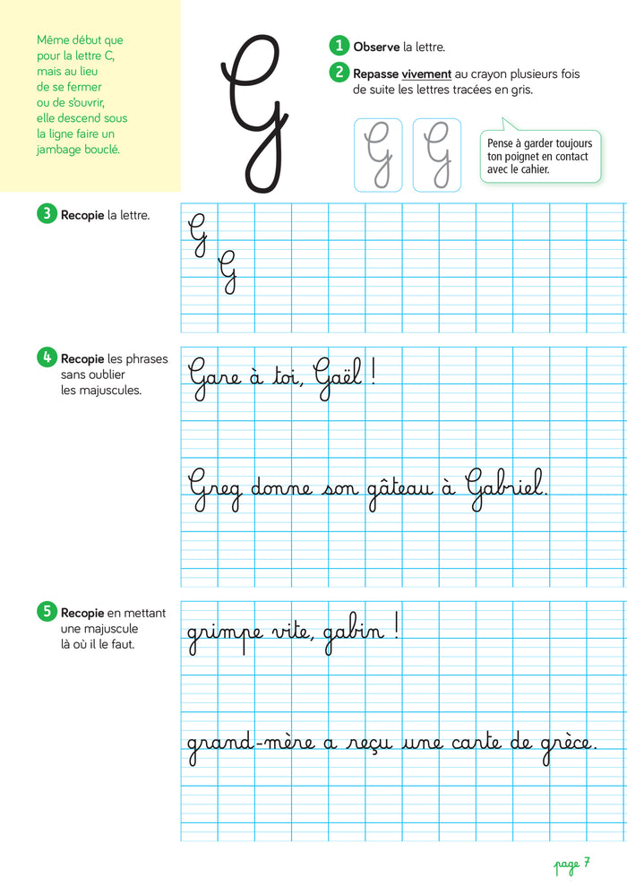 Les cahiers d'écriture CP-CE1 - Éd. 2025 - Cahier n° 3 Les majuscules