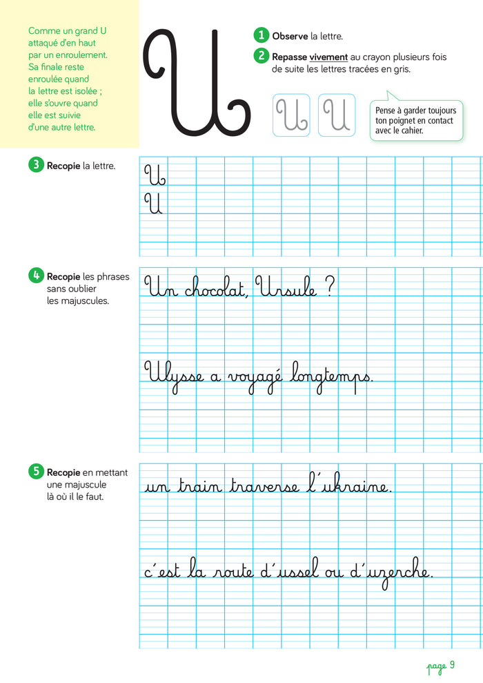 Les cahiers d'écriture CP-CE1 - Éd. 2025 - Cahier n° 3 Les majuscules