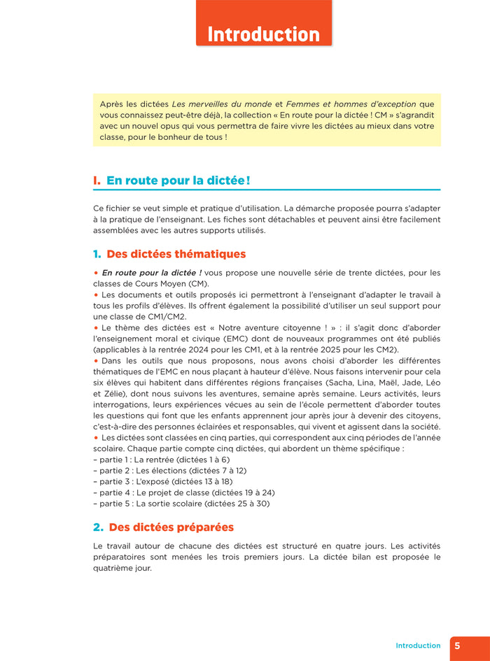En route pour la dictée ! CM - Notre aventure citoyenne