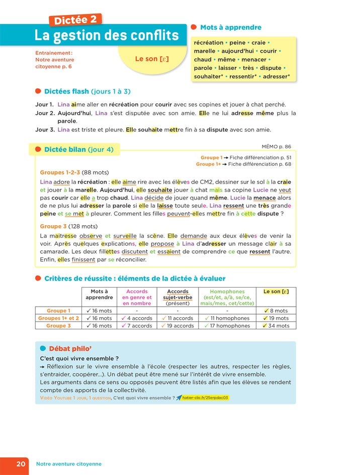 En route pour la dictée ! CM - Notre aventure citoyenne