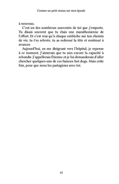 Comme un petit oiseau sur mon épaule