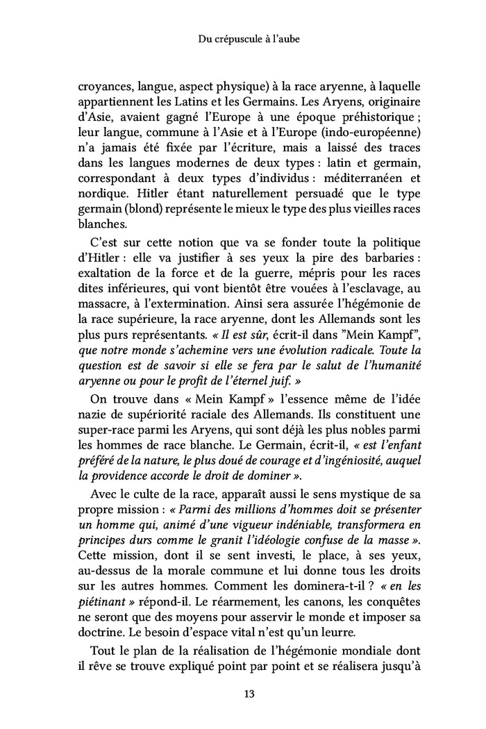 Du crépuscule à l'aube