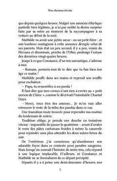 Nos chemins étroits