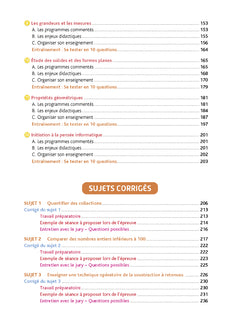 Objectif CRPE 2026-2027 - Maths - La leçon -  épreuve orale d'admission
