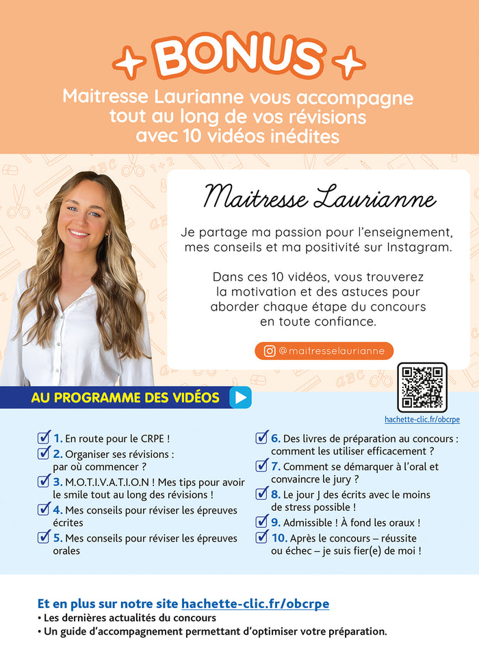 Objectif CRPE 2026-2027 - Maths - épreuve écrite d'admissibilité M2/L3