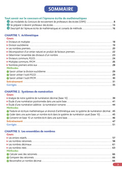 Objectif CRPE 2026-2027 - Maths - épreuve écrite d'admissibilité M2/L3