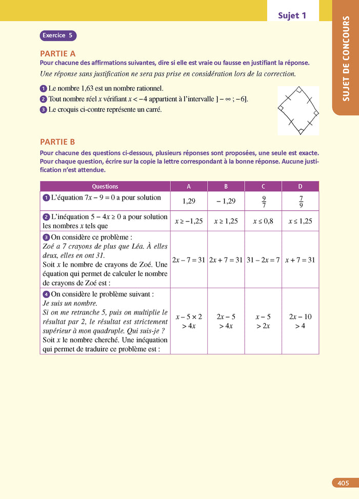 Objectif CRPE 2026-2027 - Maths - épreuve écrite d'admissibilité M2/L3