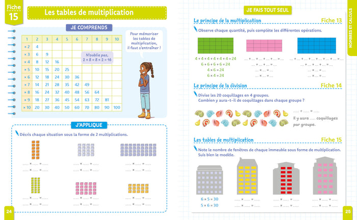 Priorité Français Maths - Mes Fiches pour réviser - CE1