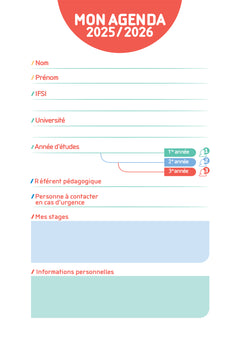 Agenda de l'étudiant Infirmier - DEI - 2025-2026