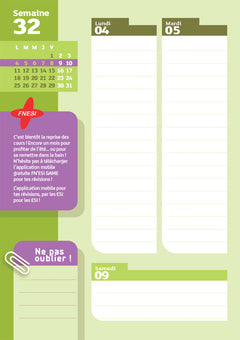 Agenda de l'étudiant Infirmier - DEI - 2025-2026