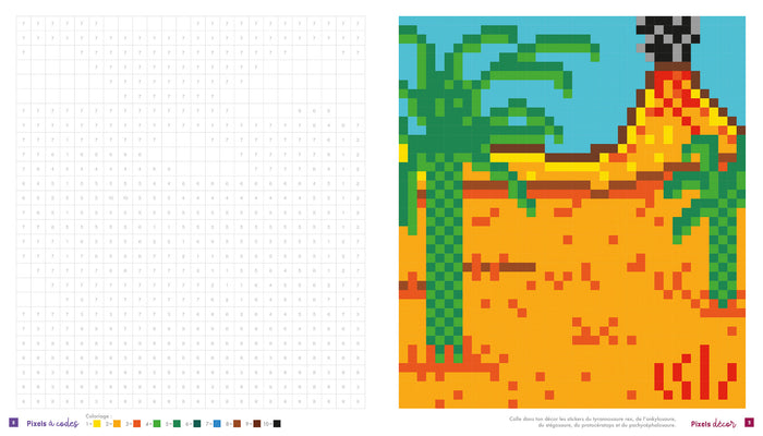Colos pixels et stickers - dinos et compagnie