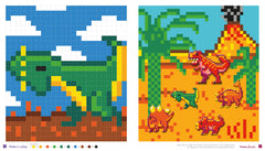 Colos pixels et stickers - dinos et compagnie