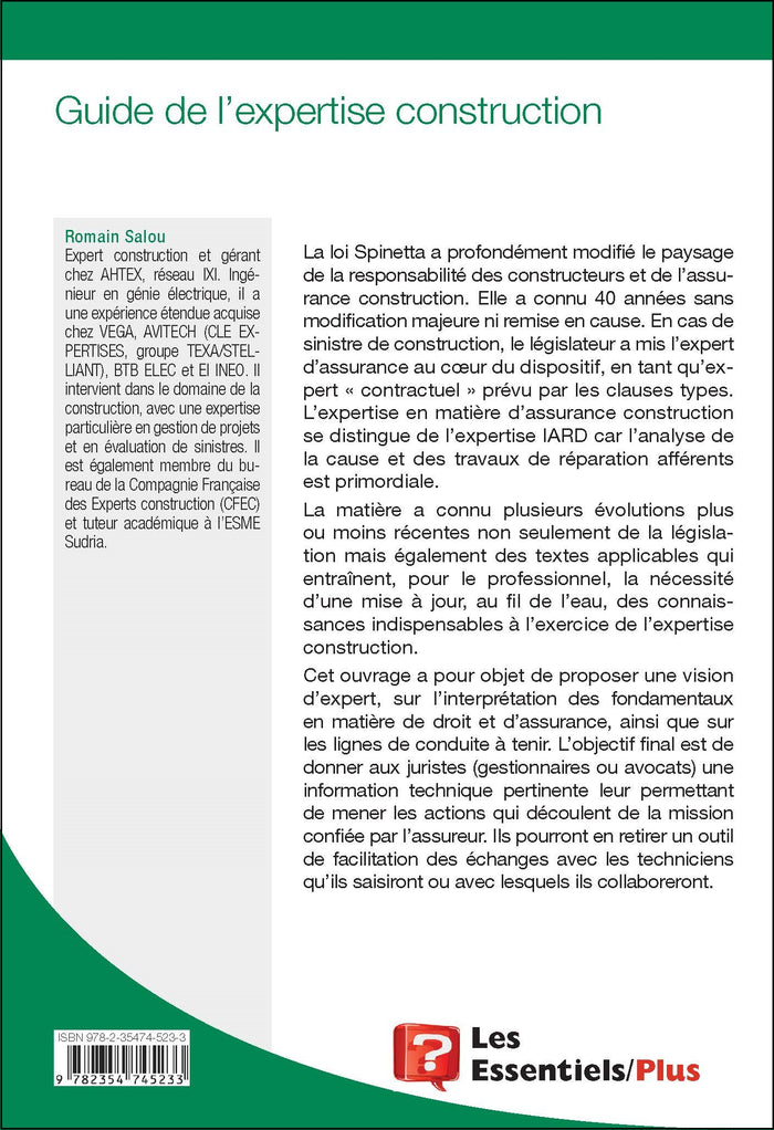 Guide de l'expertise construction