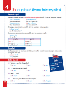 Kit anti-fautes d'anglais 6e
