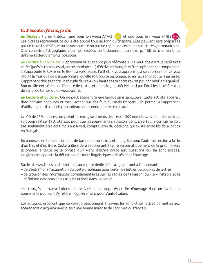 Focus - Phonie-graphie du français