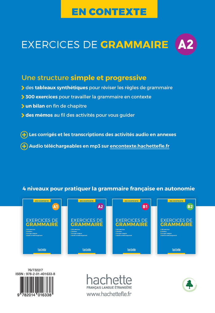 En contexte : exercices de grammaire A2