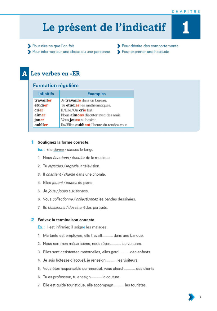En contexte : exercices de grammaire A2