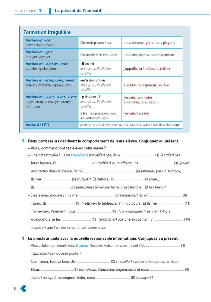 En contexte : exercices de grammaire A2