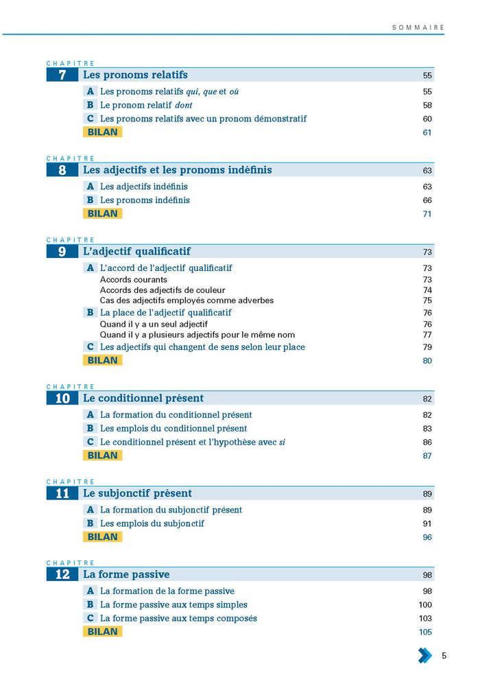 En contexte - exercices de grammaire