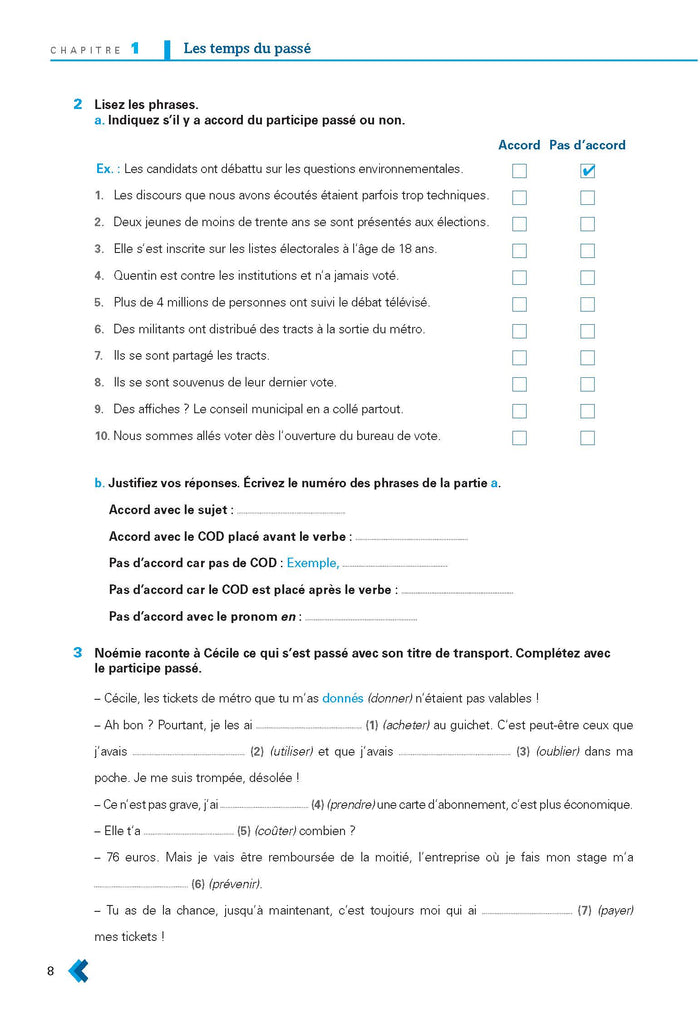En Contexte - Exercices de grammaire (B2)