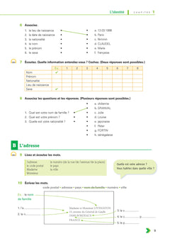 En contexte - exercices de vocabulaire (A1)