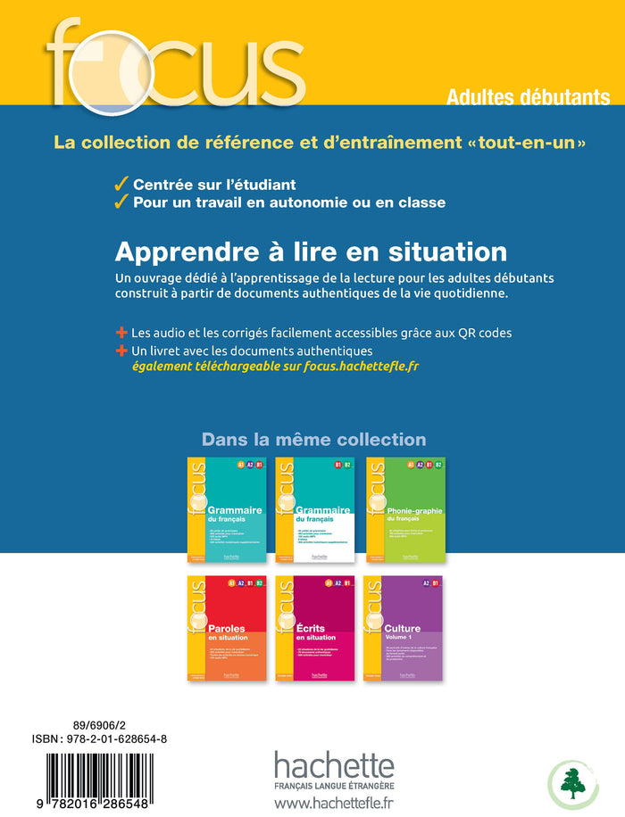 Focus - Apprendre à lire en situation (Adultes débutants)