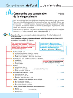 DELF junior/scolaire - Nouveau format d'épreuves (B1)