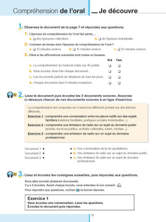 DELF tout public - Nouveau format d'épreuves (B1)