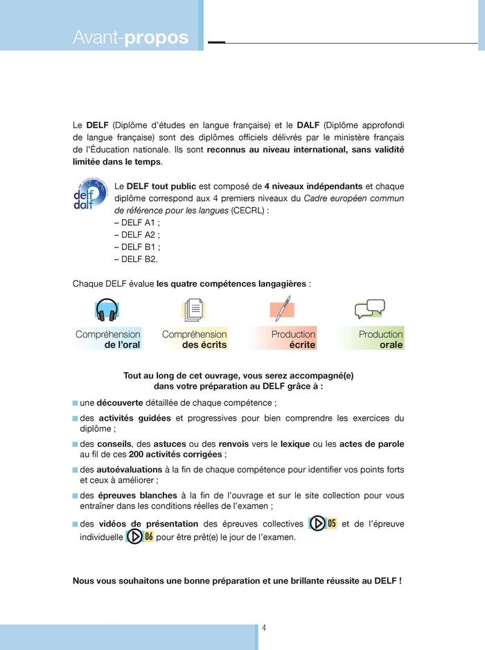 DELF tout public - Nouveau format d'épreuves (B2)