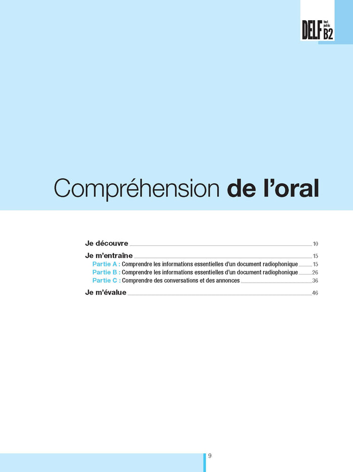 DELF tout public - Nouveau format d'épreuves (B2)