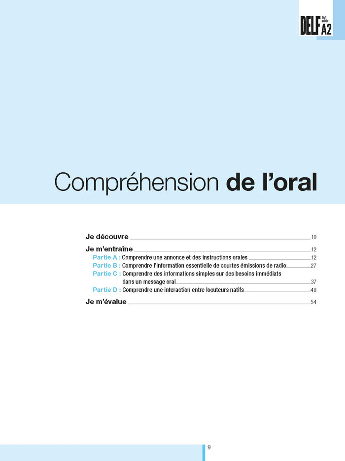 DELF tout public - Nouveau format d'épreuves (A2)