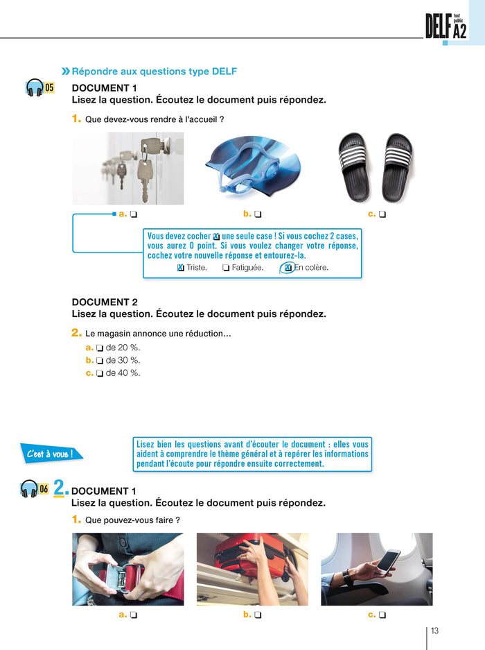 DELF tout public - Nouveau format d'épreuves (A2)