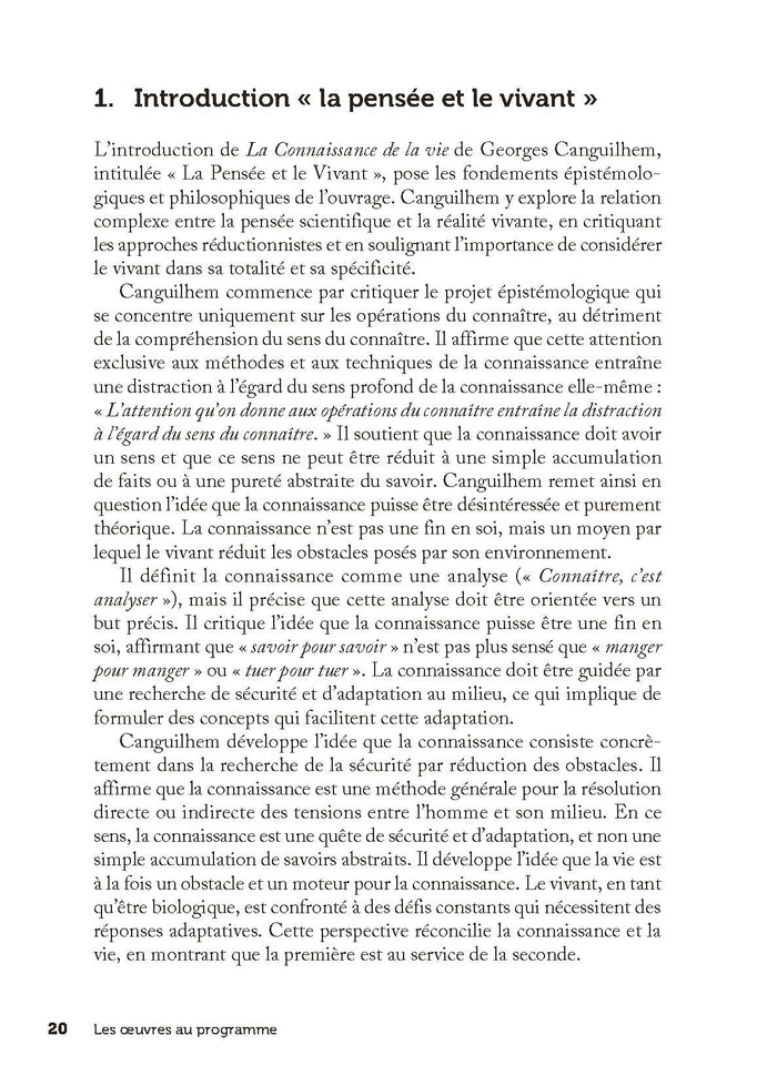 Expériences de la nature