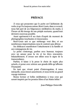 Recueil de poèmes d'un matin infini