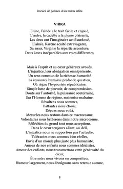 Recueil de poèmes d'un matin infini