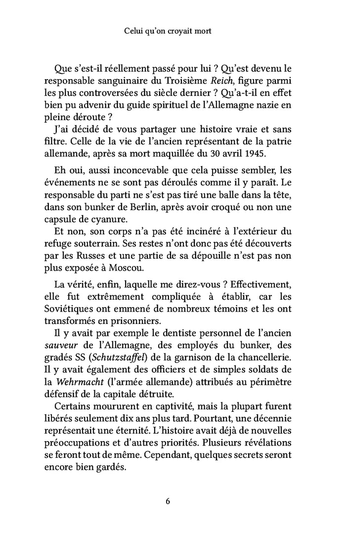 Celui qu'on croyait mort