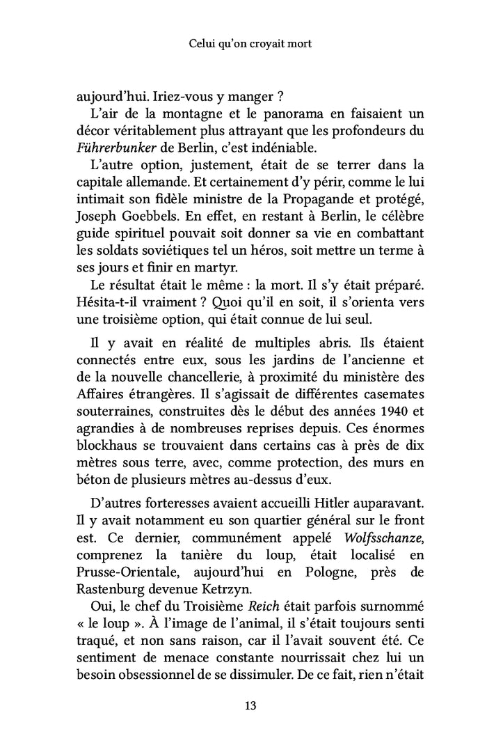 Celui qu'on croyait mort