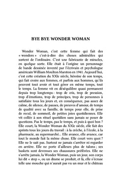 Bye Bye Wonder Woman