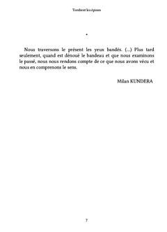 Tombent les épines