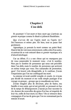 Gabriel, Prévert, Le paradoxe et moi