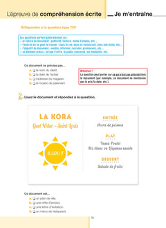 TEF test d'évaluation de français - Livre d'entraînement