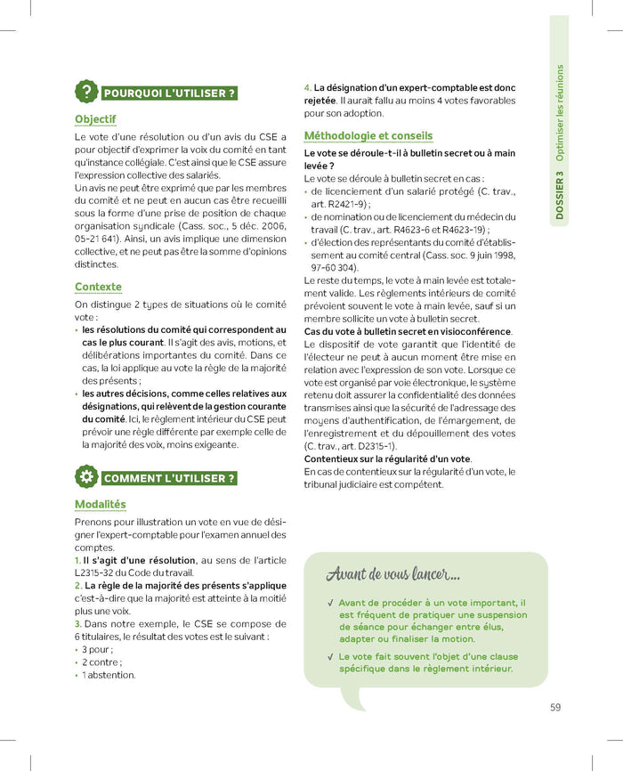 La boîte à outils du CSE - 3e éd.