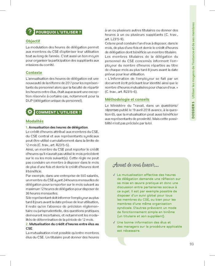 La boîte à outils du CSE - 3e éd.