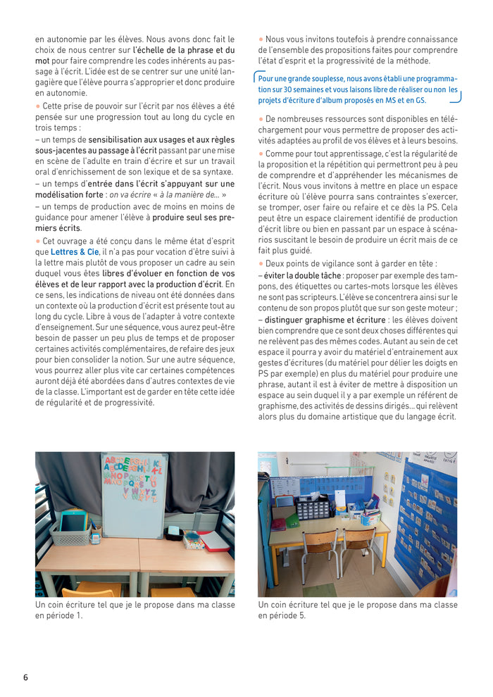 Lettres & Cie - Production d'écrit - PS MS GS - Ed. 2025 - Guide enseignant et flashcards