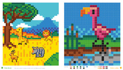 Colos pixels et stickers - oh, les animaux !