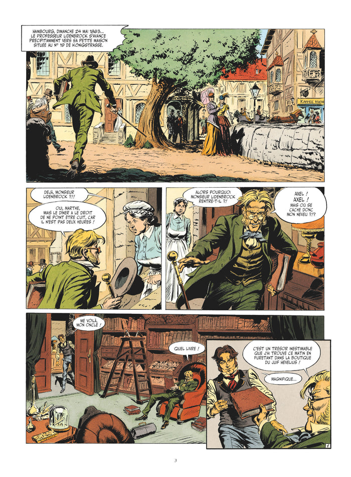 Voyage au centre de la terre en BD