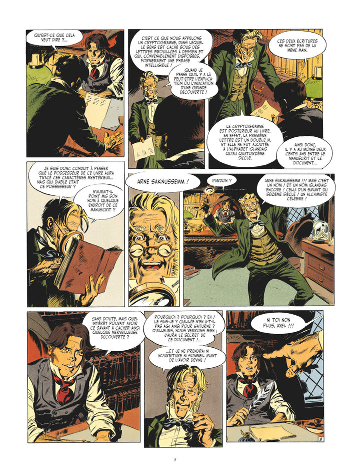 Voyage au centre de la terre en BD