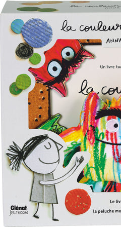 COFFRET Couleurs des émotions. Pop-up et peluche multicolore