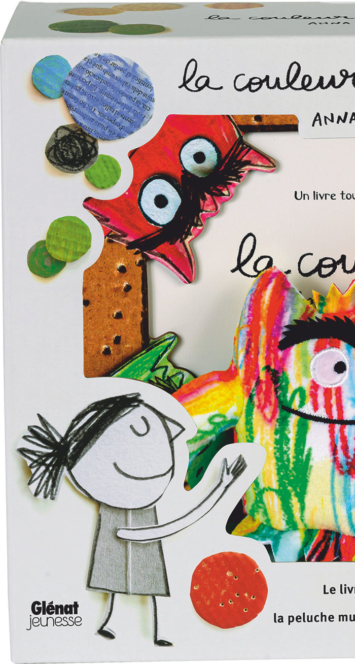 COFFRET Couleurs des émotions. Pop-up et peluche multicolore